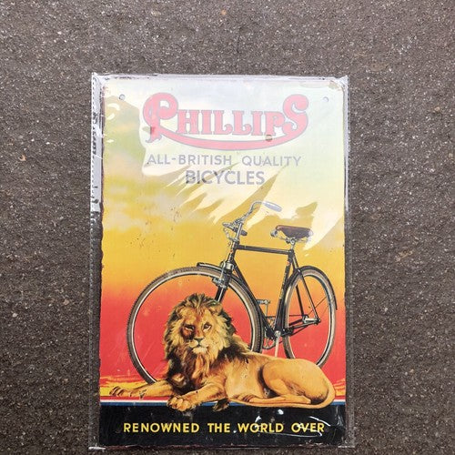 Phillips Bicycles Tin Sign
