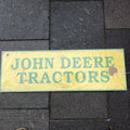 John Deere Reproduction Tractors Sign 3ft X 1 Ft Heavy Metal Good Quality