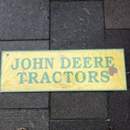 John Deere Reproduction Tractors Sign 3ft X 1 Ft Heavy Metal Good Quality