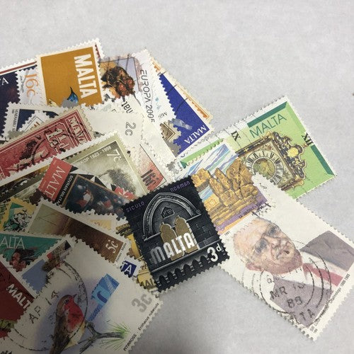 Stamps Of Malta 90 Different Collectors Duplicates