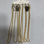 Primor Gold Plated Card Of Six 15 Inch Chains
