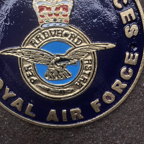 HM Armed forces Royal Air Force Cast Iron Sign