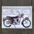 Triumph The Motorcycle Which Influenced Design For Years Metal Sign