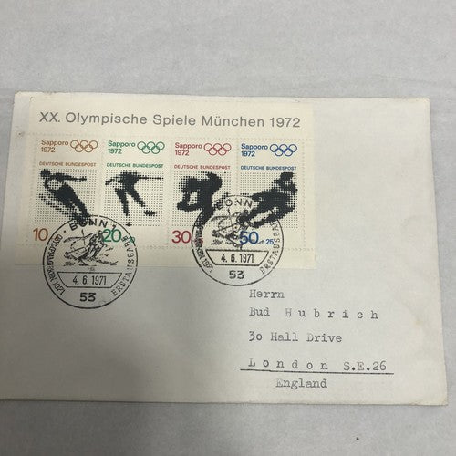 Summer & Winter 1972 Olympic Stamp First Day Covers