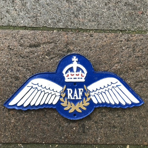 RAF Cast Iron Sign