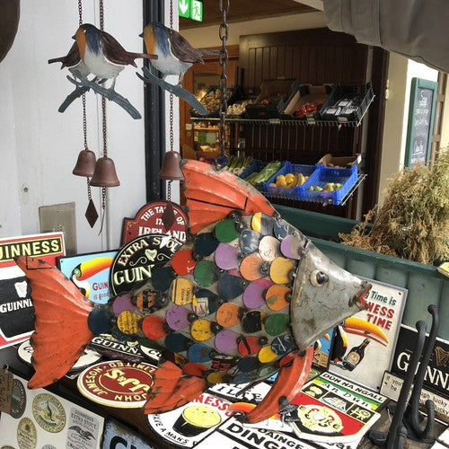 Fish Vintage Style Tin Plate Hanging