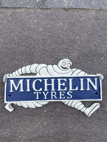 Michelin Tyres Cast Iron Sign