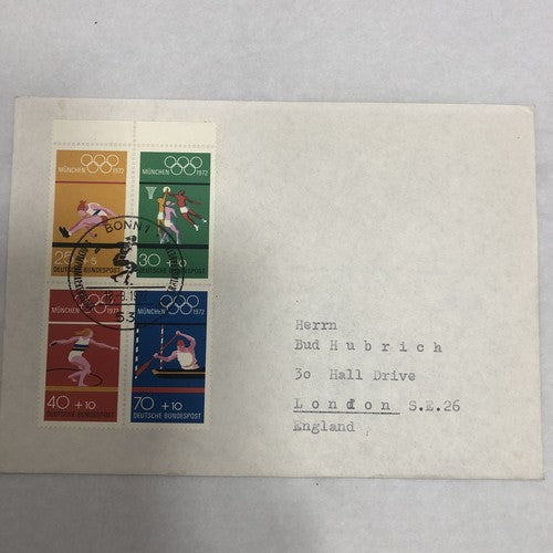 Summer & Winter 1972 Olympic Stamp First Day Covers
