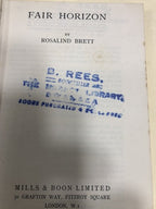 Fair Horizon Rosalind Brett Vintage Mills & Boon