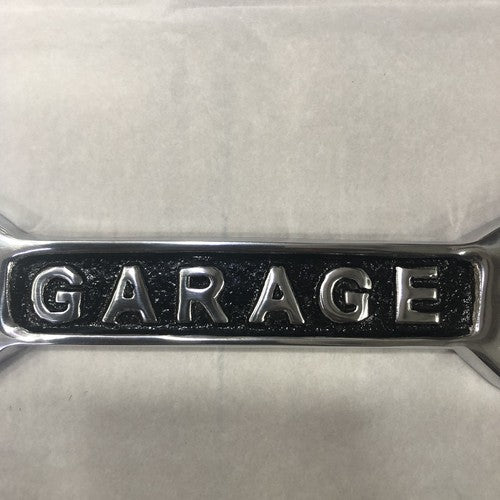 Garage Spanner Aluminium Wall Plaque