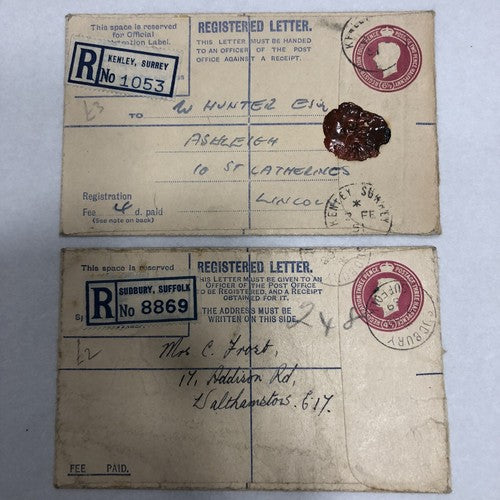 Great Britain Registered Envelopes