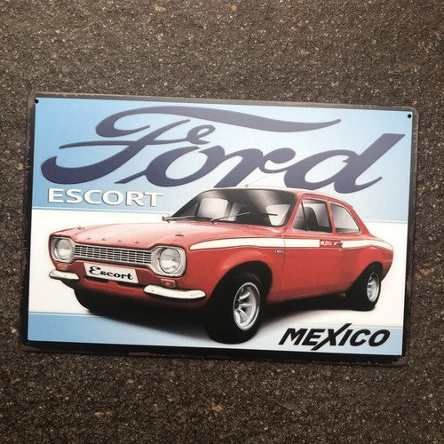 Ford Escort Metal Sign New Design