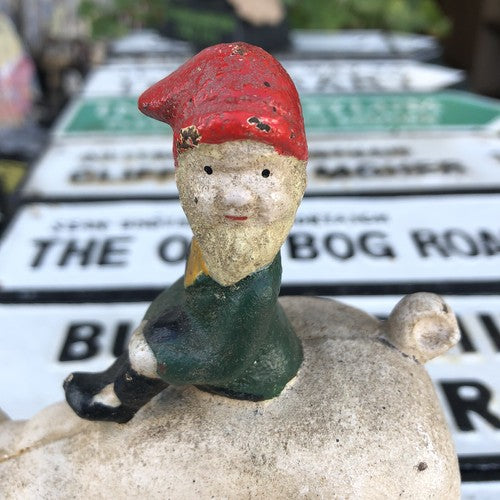 Leprechaun Money Box Cast Iron