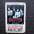 Led Zeppelin Chicago Stadium Metal Sign
