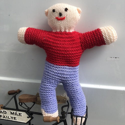 Teddy Hand Knitted 34 Cms Brand New