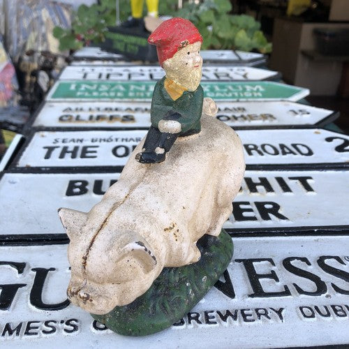 Leprechaun Money Box Cast Iron