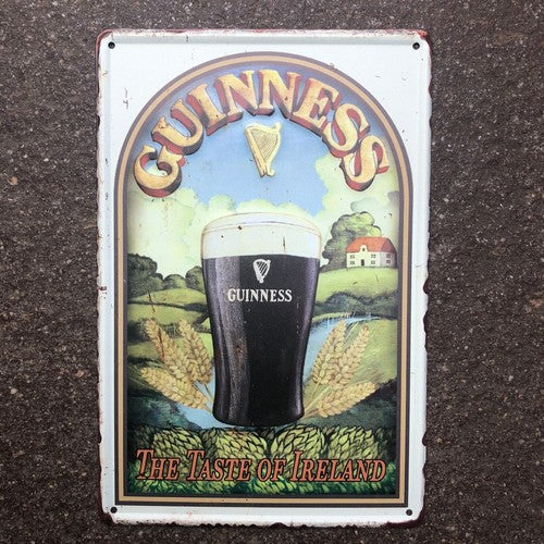 Guinness The Taste Of Ireland Metal Sign New Design