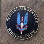 Special Air Force Service Who Dares Wins Cast Iron Sign