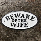 Beware Of Cast Iron Sign Bundle