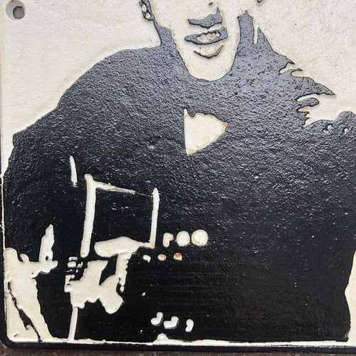 Elvis Cast Iron plaque