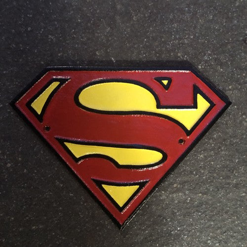 Superman Cast Iron Plaque