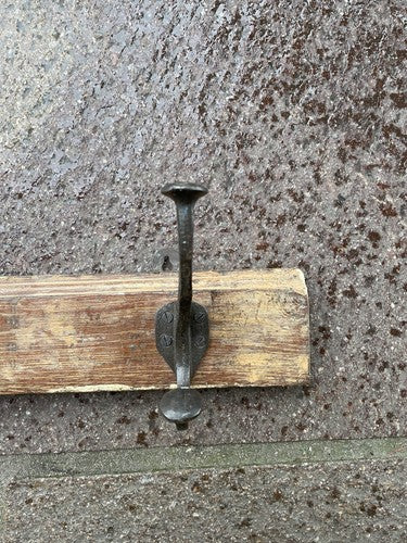 Distressed Vintage 3 Hook Wall Rack No 3
