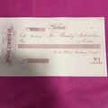 Irish Railwaymana Very Rare 1875 Cheque