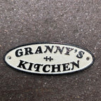 Grannyâs Kitchen Cast Iron Sign
