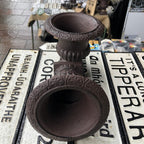 Cast Iron Pair Of Garden Urns
