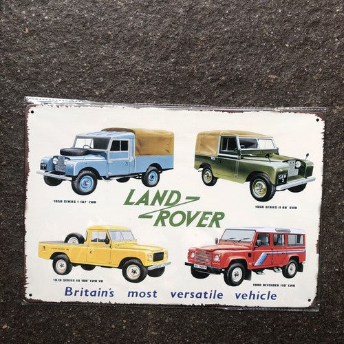 Land Rover Metal Sign