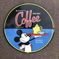 Mickys Really Swell Coffee Enamel Sign