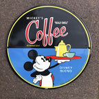 Mickys Really Swell Coffee Enamel Sign