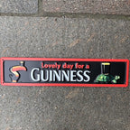 Lovely Day For A Guinness Tortoise Metal Sign