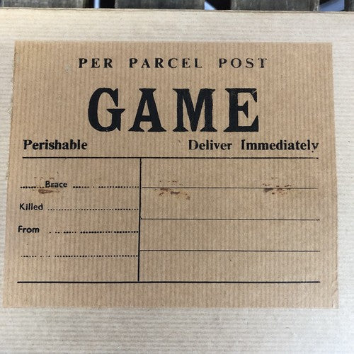 Game Perishable Deliver Immediately Vintage Box