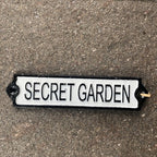 Secret Garden Cast Iron Sign
