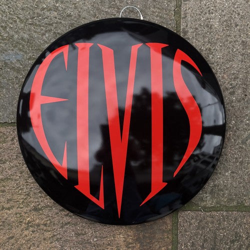 Elvis 40 Cms Domed Metal Sign