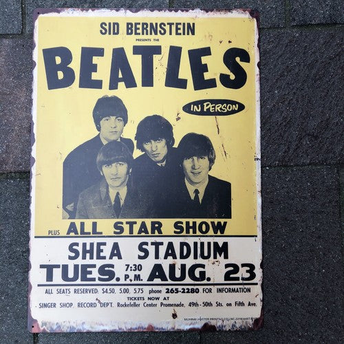 Beatles In Person Vintage Style Sign