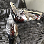 Horse Head Nickel Shoe Horn 53x 9 X5 Cms