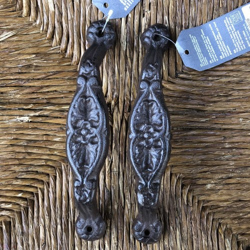 Cast Iron Door Handles Pair