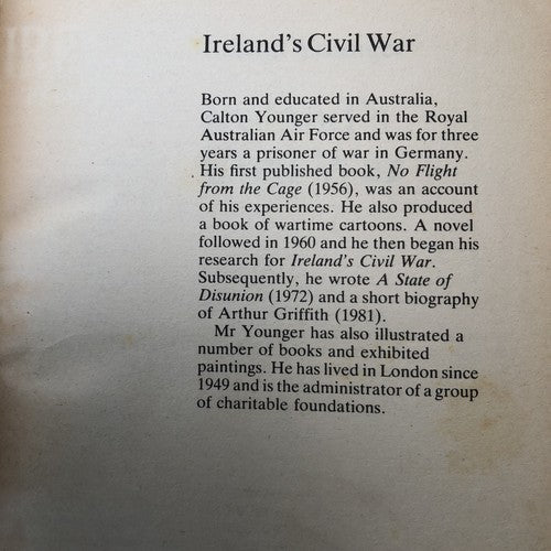 Irelands Civil War By Calton Younger