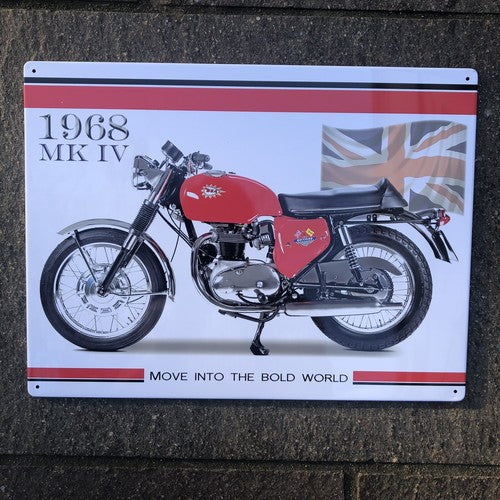 BSA 1968 MK IV Metal Sign