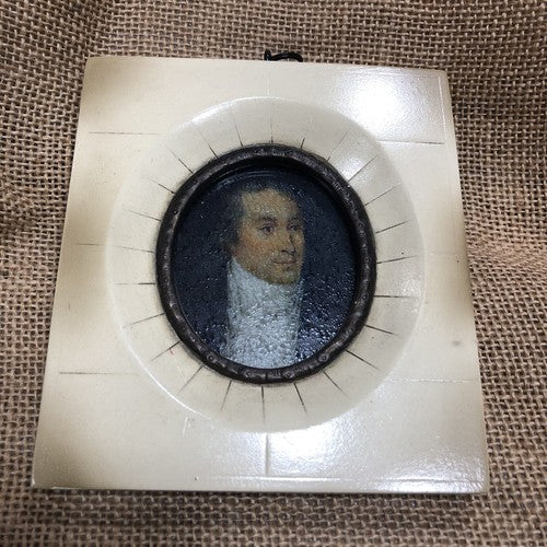 Portrait Reproduction Miniature Framed Slight Imperfection