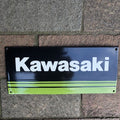 Kawasaki Enamel Sign
