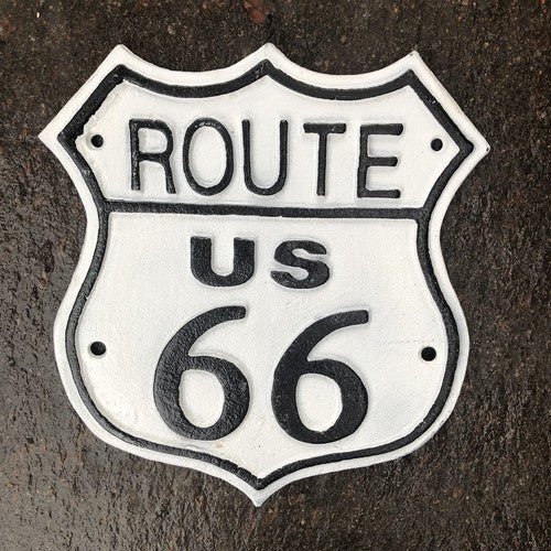 Route 66 Cast Iron Sign
