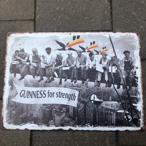 Guinness For Strength Flying Toucan Metal Sign
