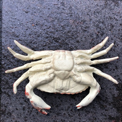 Crab Cast Iron Hinged Lid Trinket Box Large