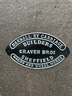 Darnell Ry Carriage Builders Sheffield Cast Iron Sign
