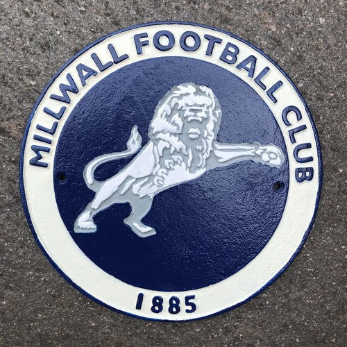 Millwall Football Club Cast Iron Sign Pre owned
