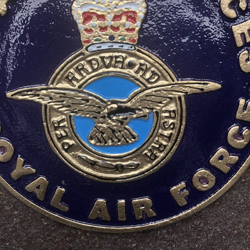 HM Armed forces Royal Air Force Cast Iron Sign