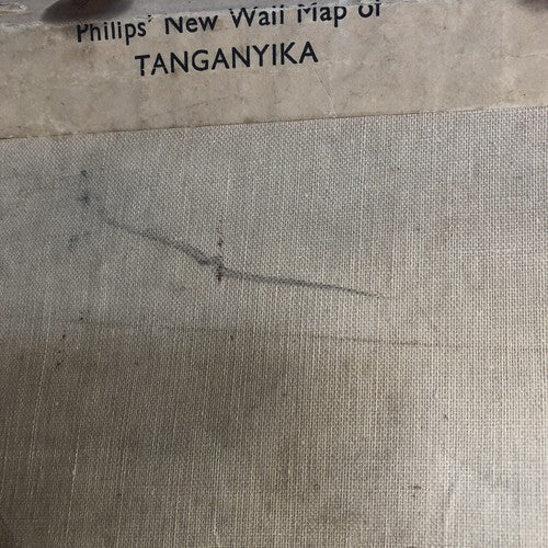 Philips Antique Wall Map If Tanganyika 1959âwall  Map
